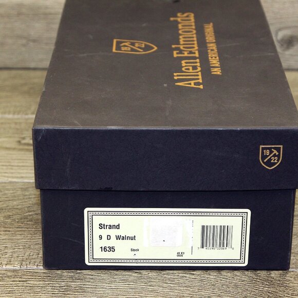 * NIB * $395 Allen Edmonds STRAND Oxford 9 D Walnut * add $15 new Trees - Picture 11 of 13